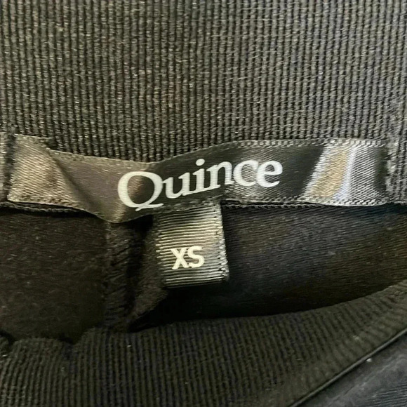 Quince  black full length leggings pants - Picture 3 of 5